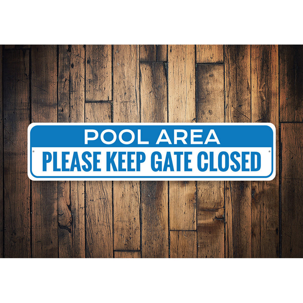 Pool Area Sign