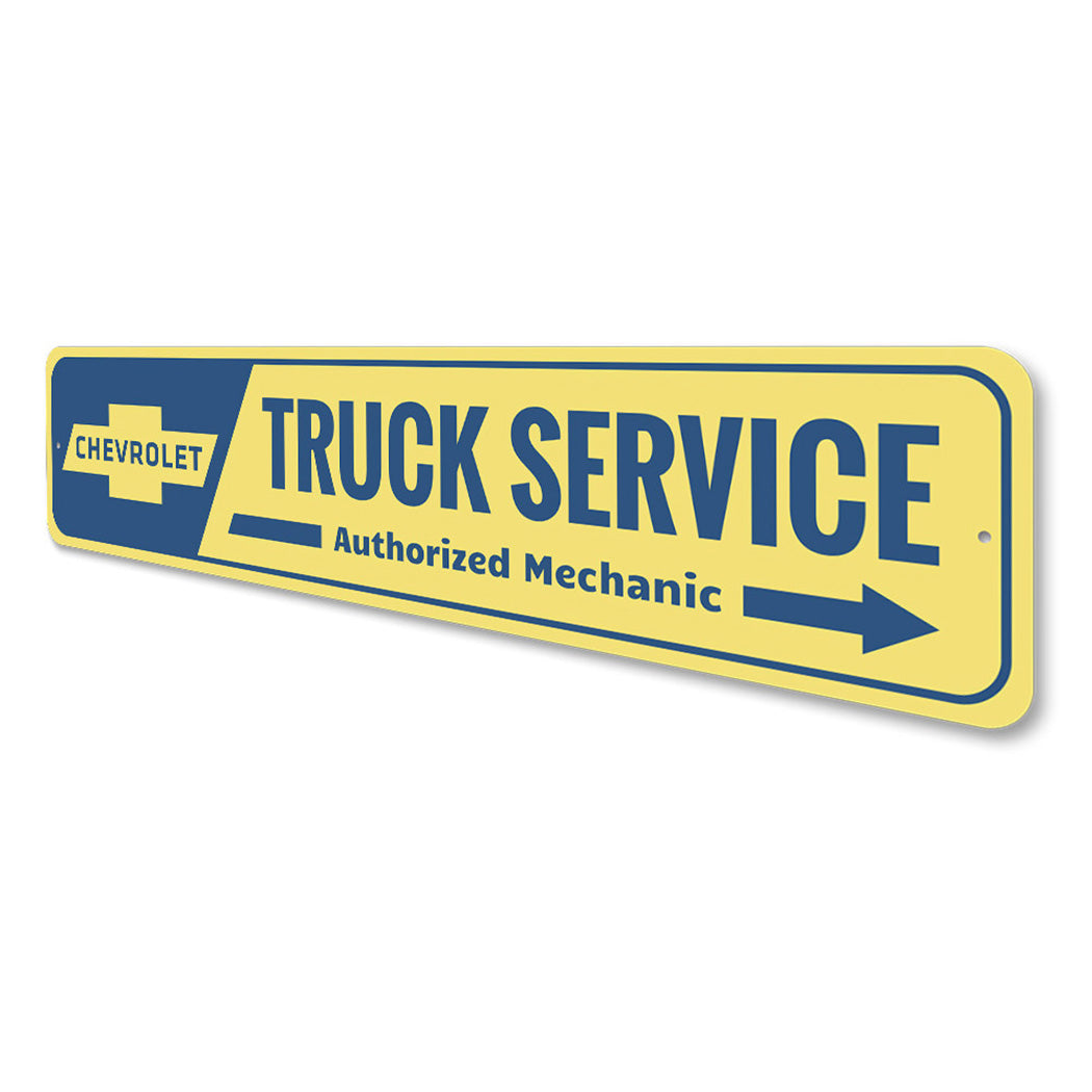 Chevy Truck Service Sign