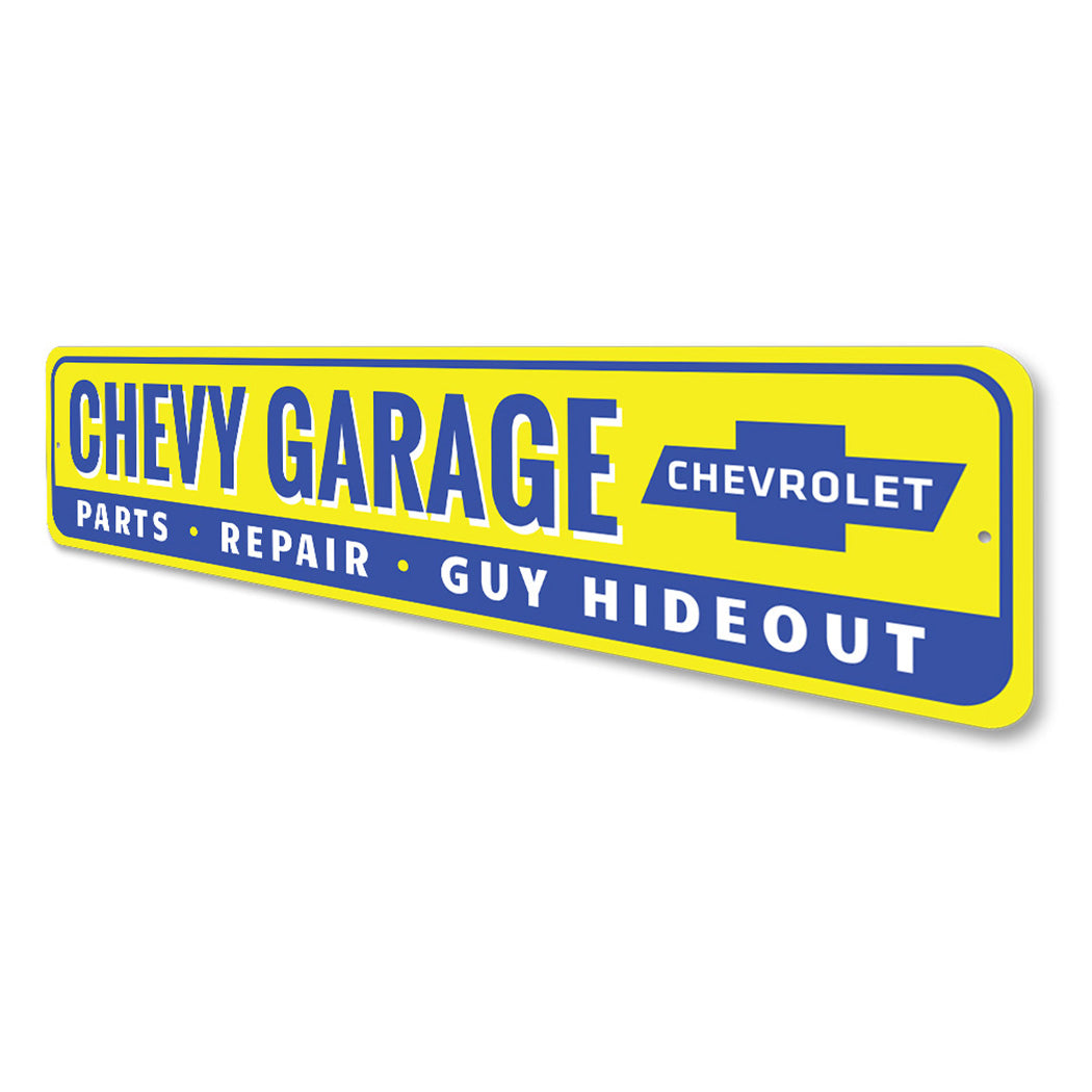 Chevy Garage Hideout Sign