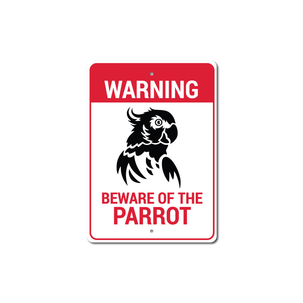 Parrot Warning Sign