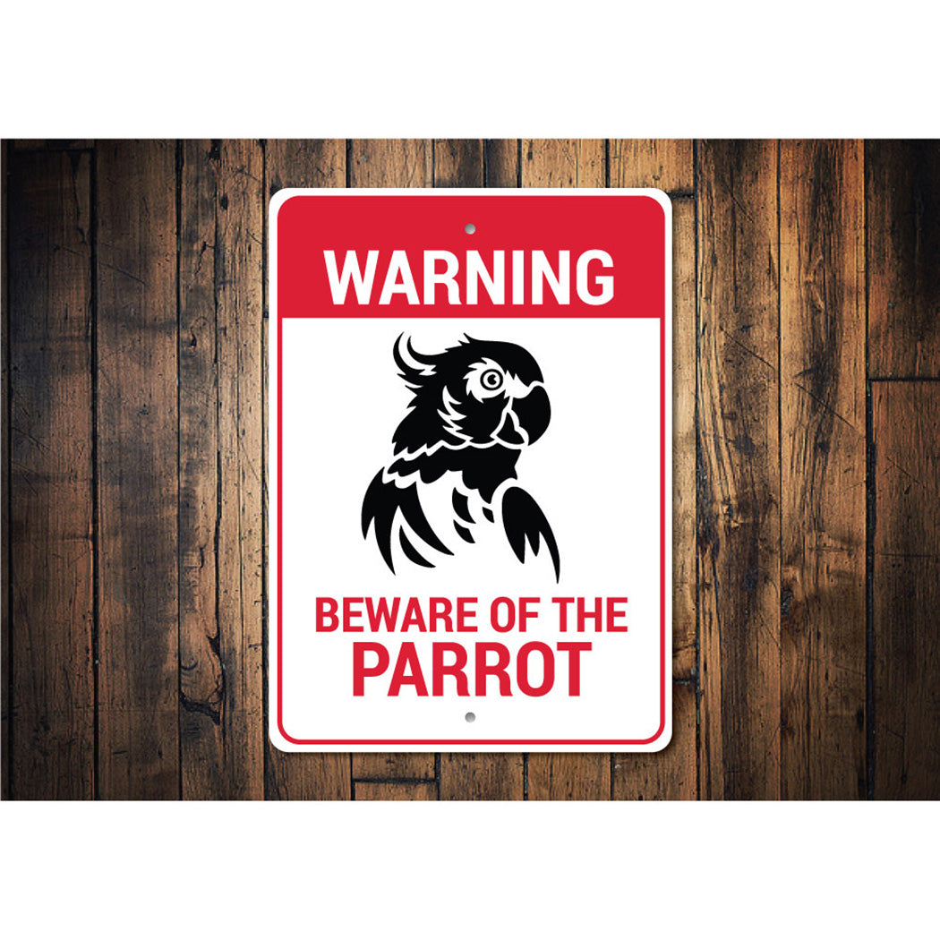 Parrot Warning Sign