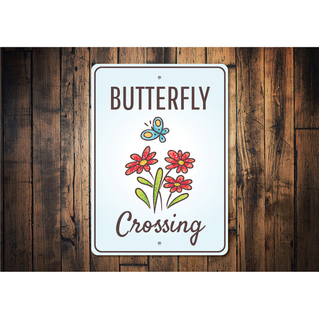 Butterfly Crossing Sign