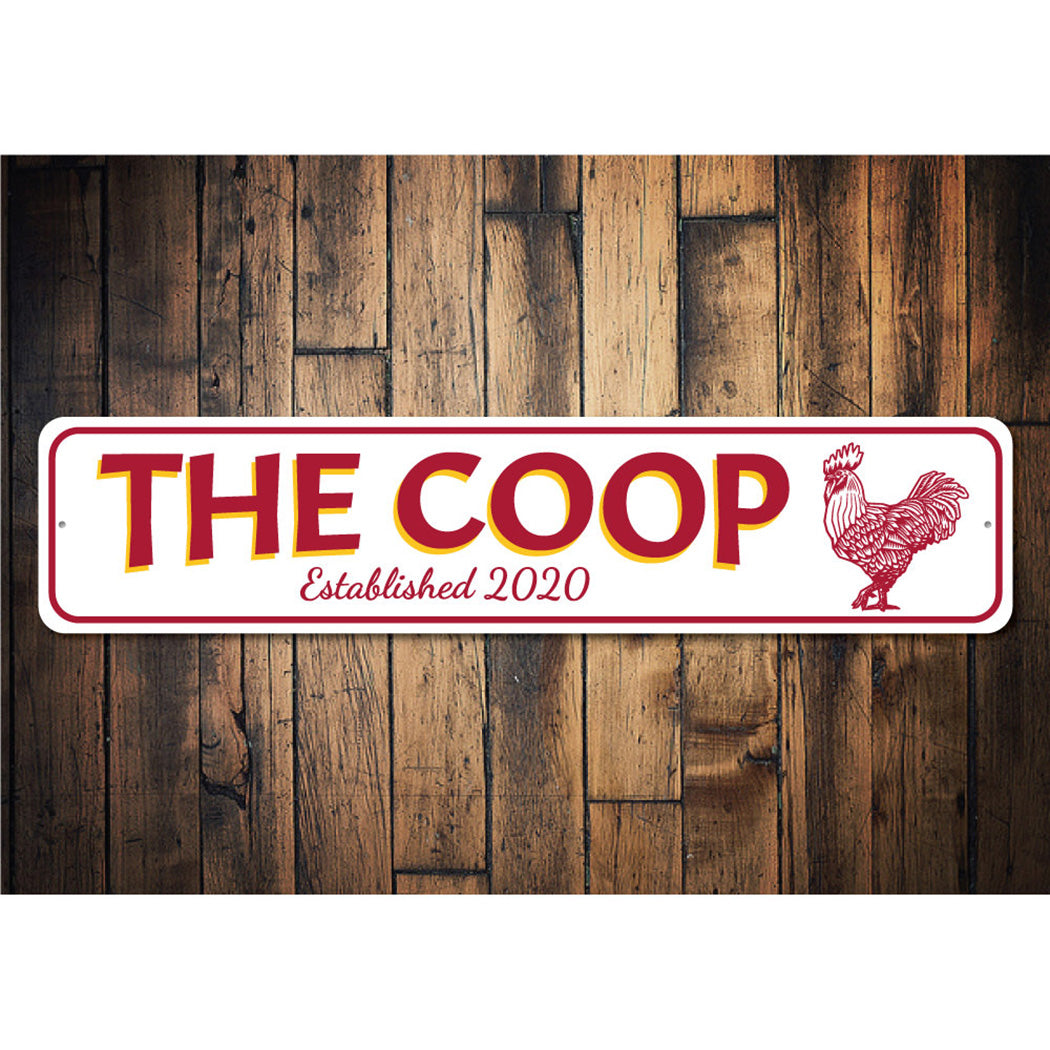 Chicken Coop Established Date Sign