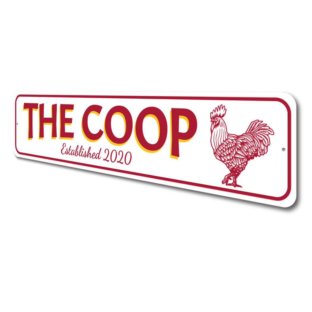 Chicken Coop Established Date Sign