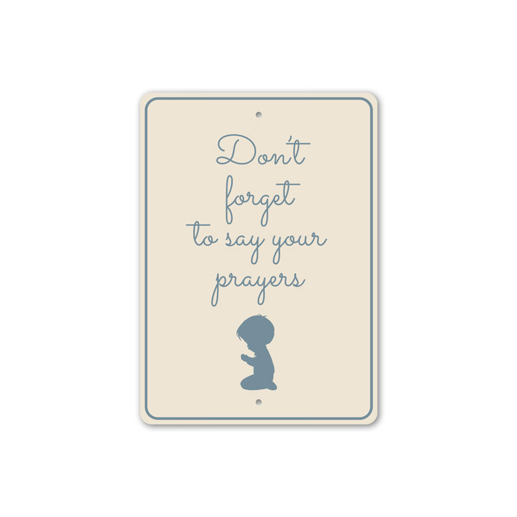 Prayer Reminder Sign