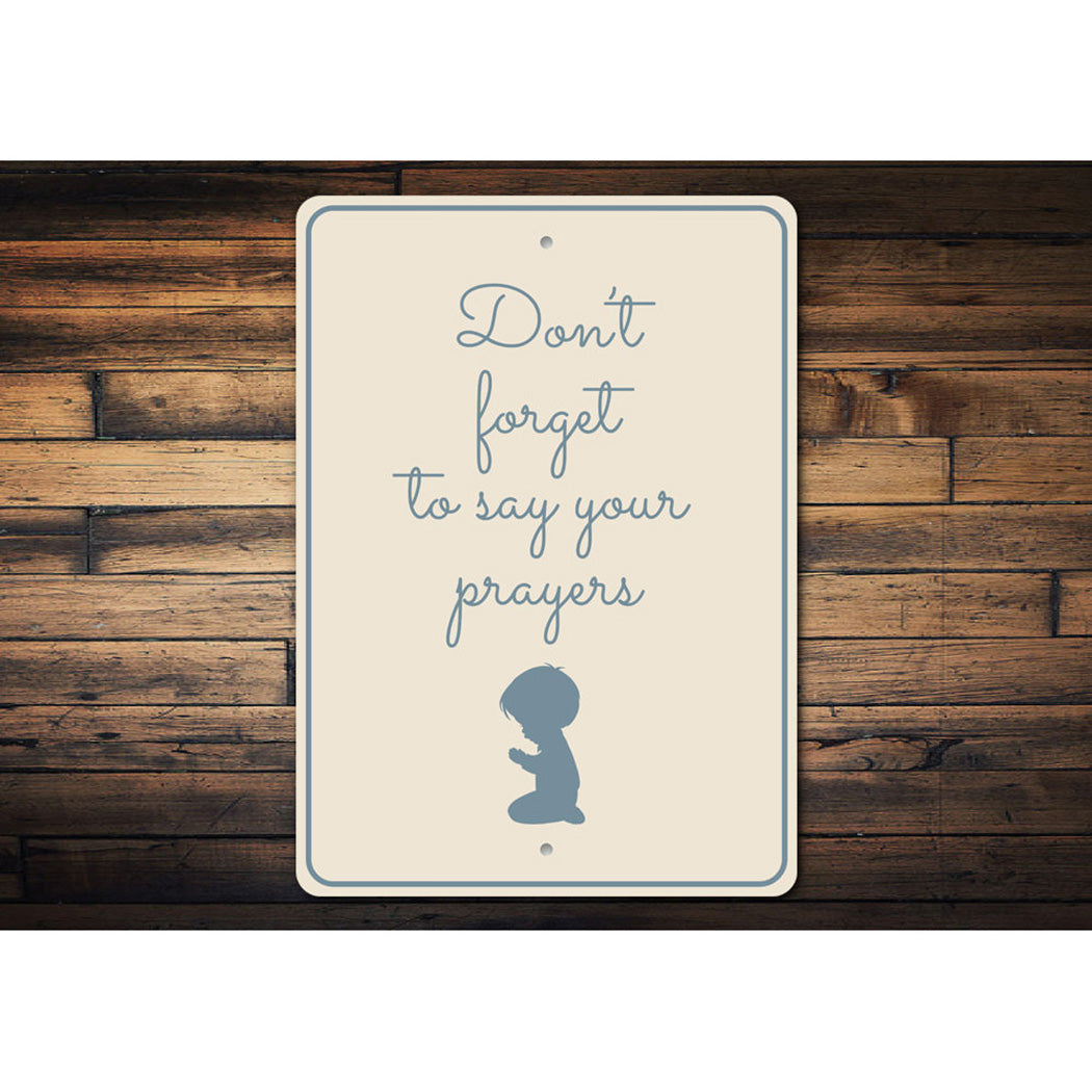 Prayer Reminder Sign