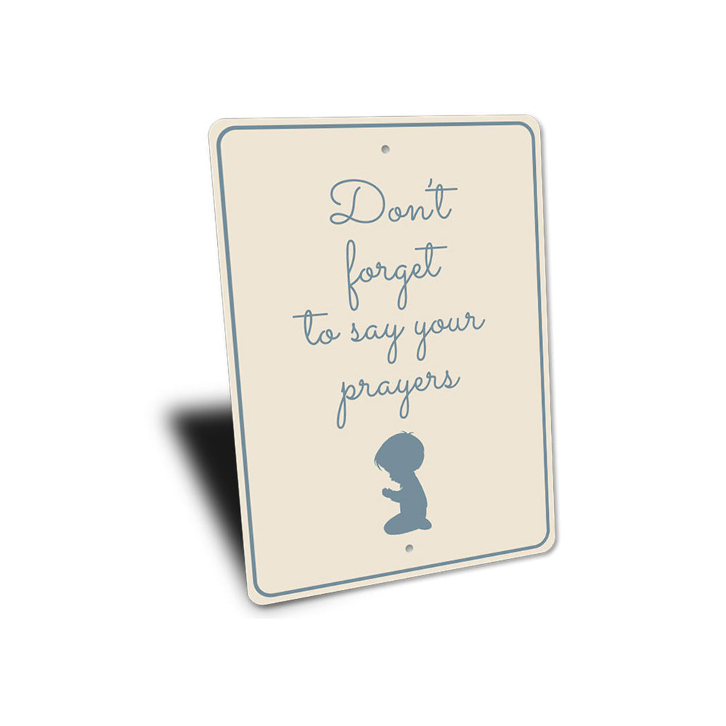 Prayer Reminder Sign