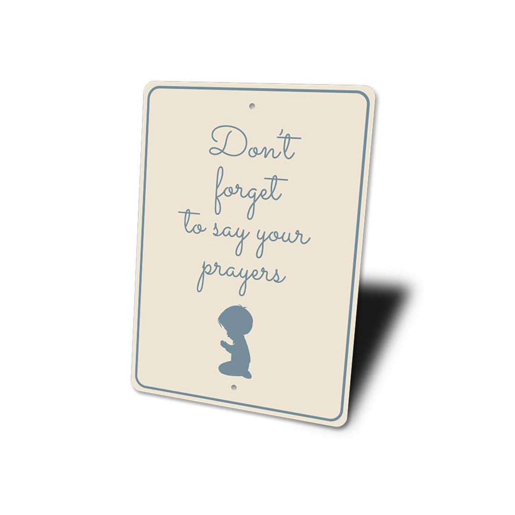 Prayer Reminder Sign