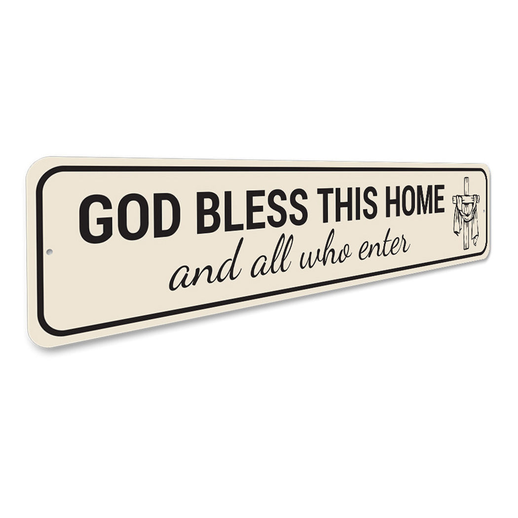 God Bless This Home Sign