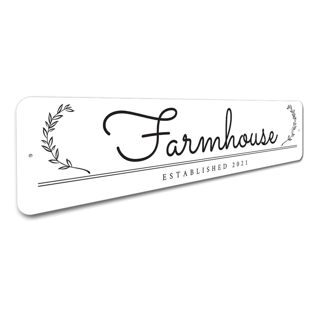 Artsy Farmhouse Established Sign