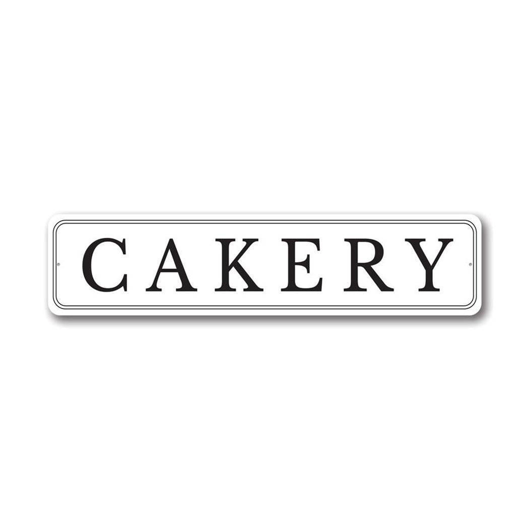Cakery Metal Sign