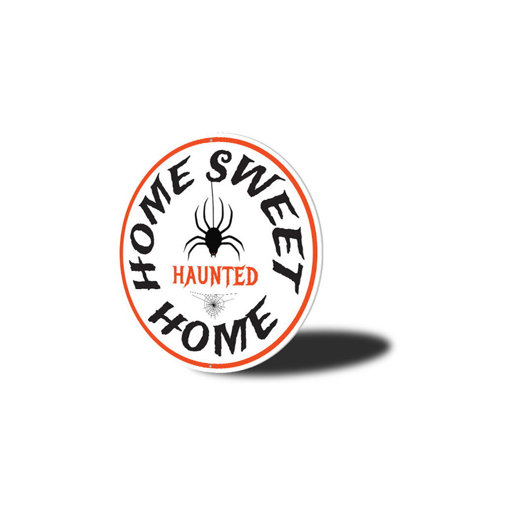 Home Sweet Haunted Home Halloween Metal Sign