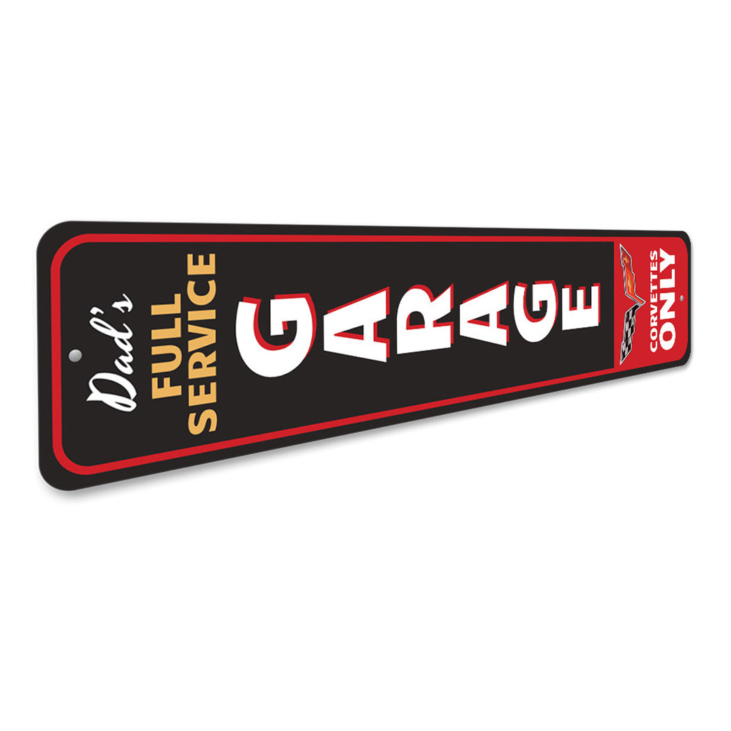 Full Service Corvette Garage Sign