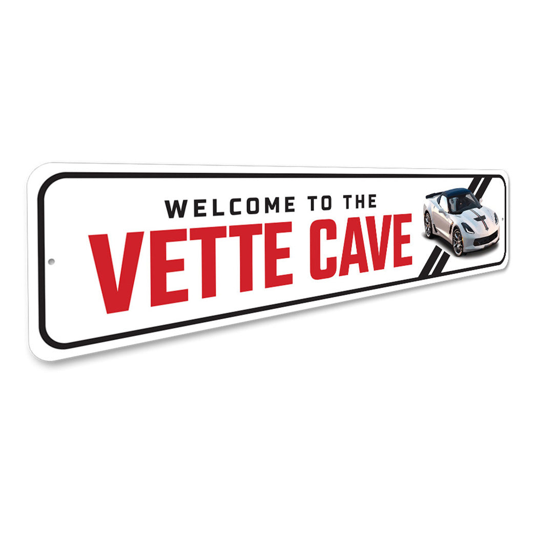Vette Cave Chevy Corvette Sign