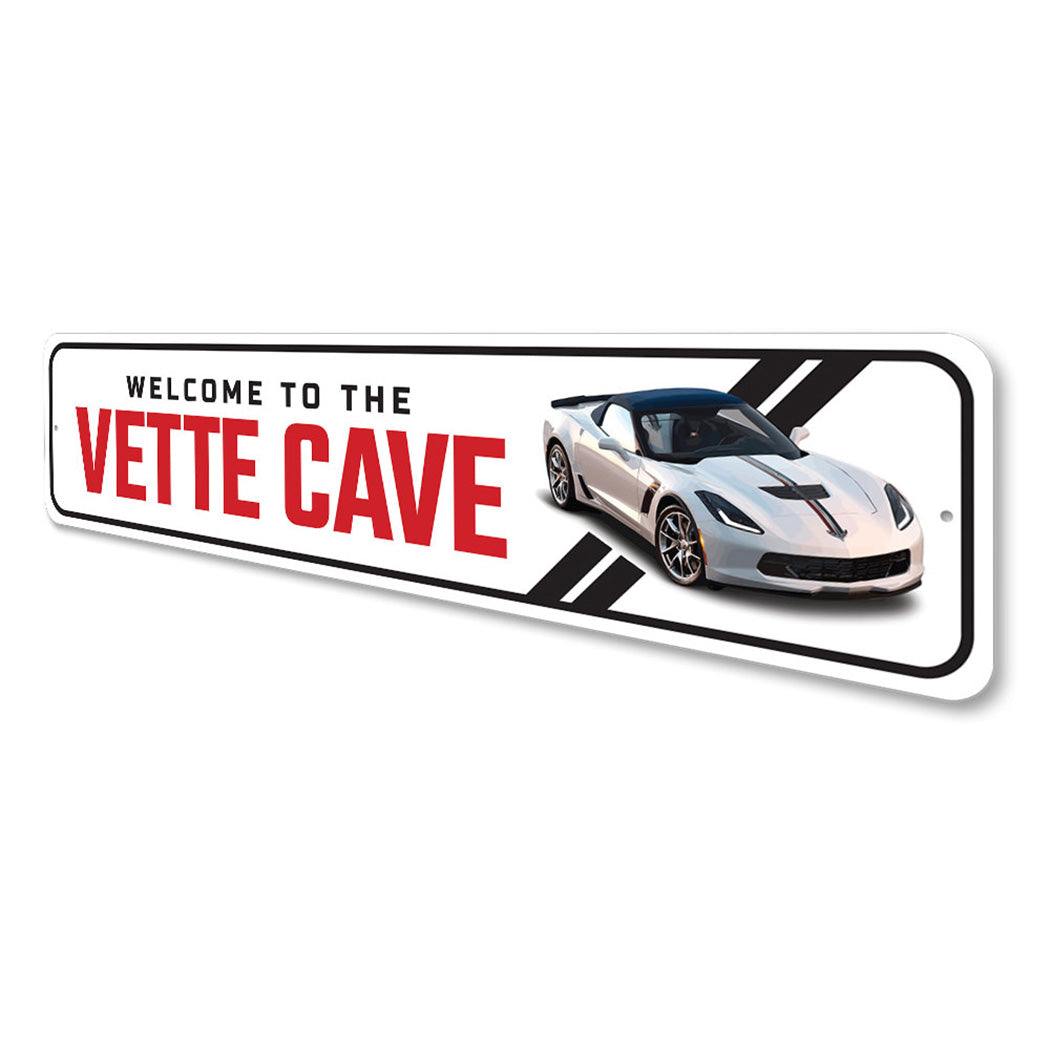 Vette Cave Chevy Corvette Sign