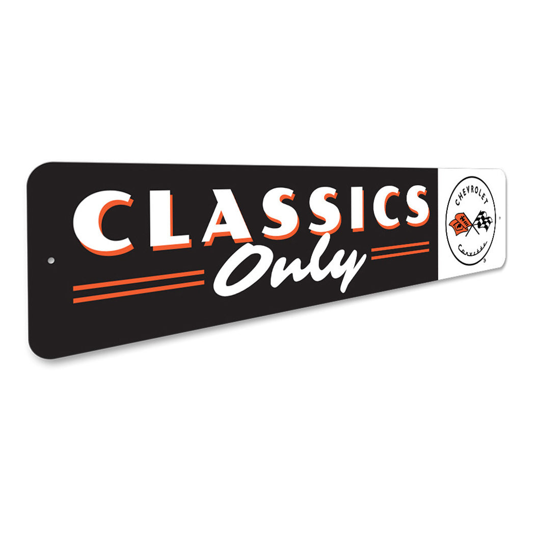 Classics Only Chevy Corvette Sign