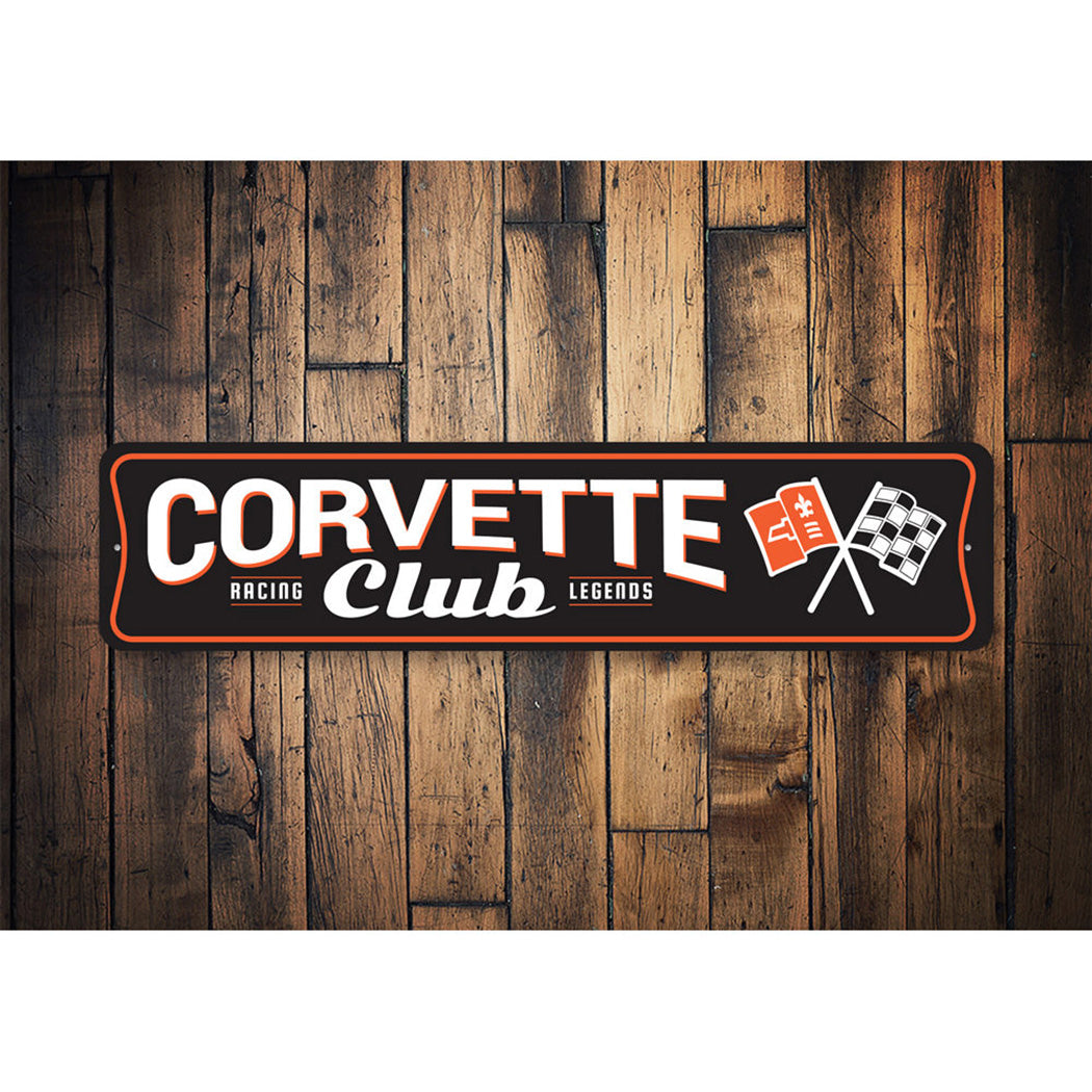 Chevy Corvette Club Sign