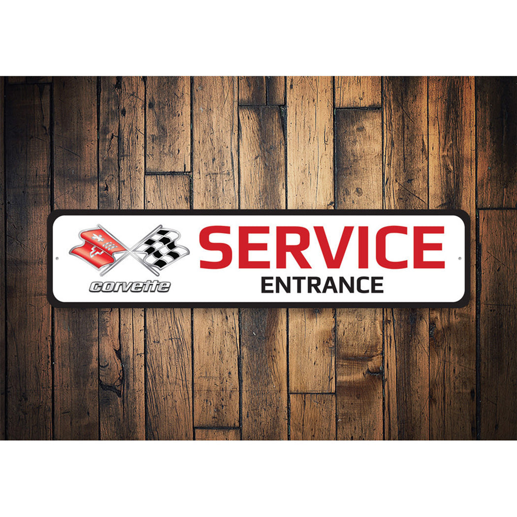 Corvette Service Entrance Sign