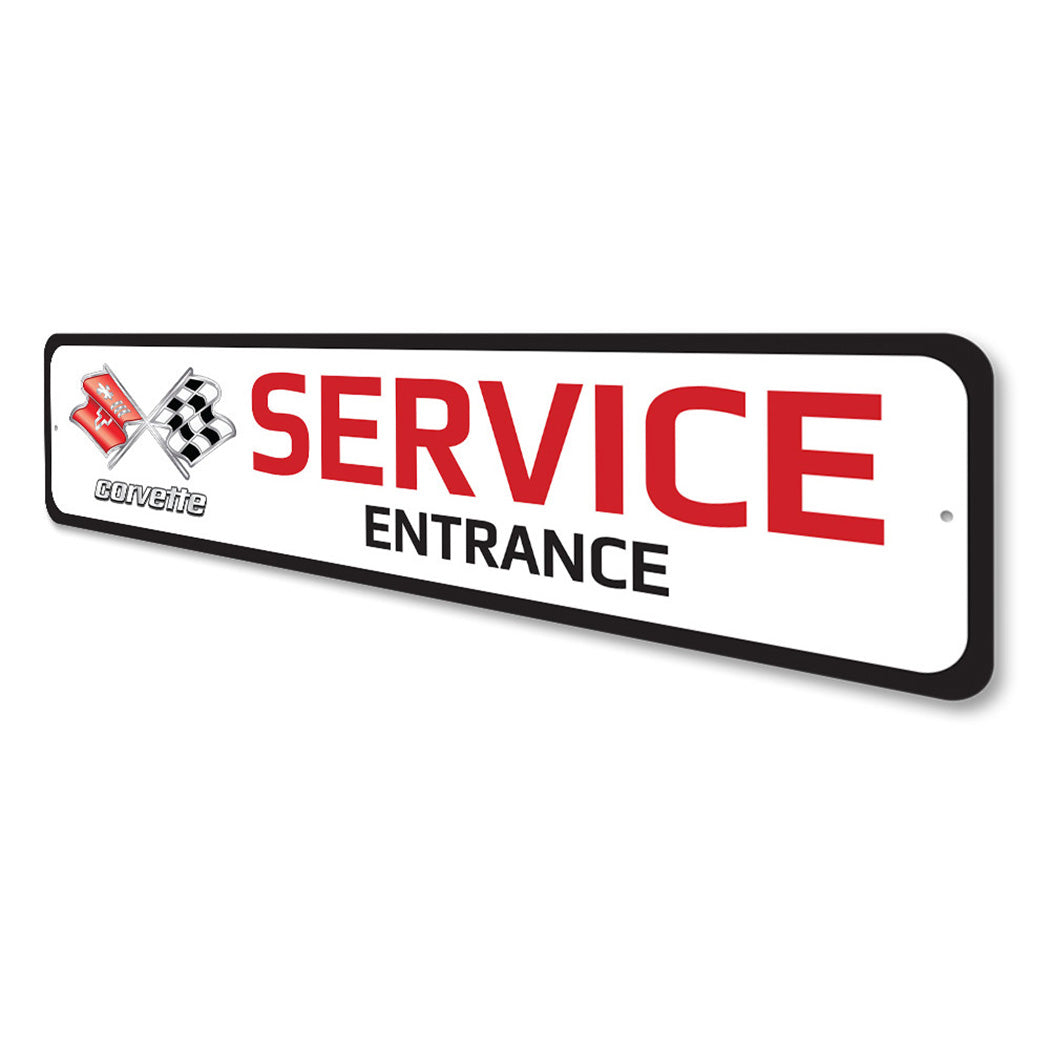 Corvette Service Entrance Sign
