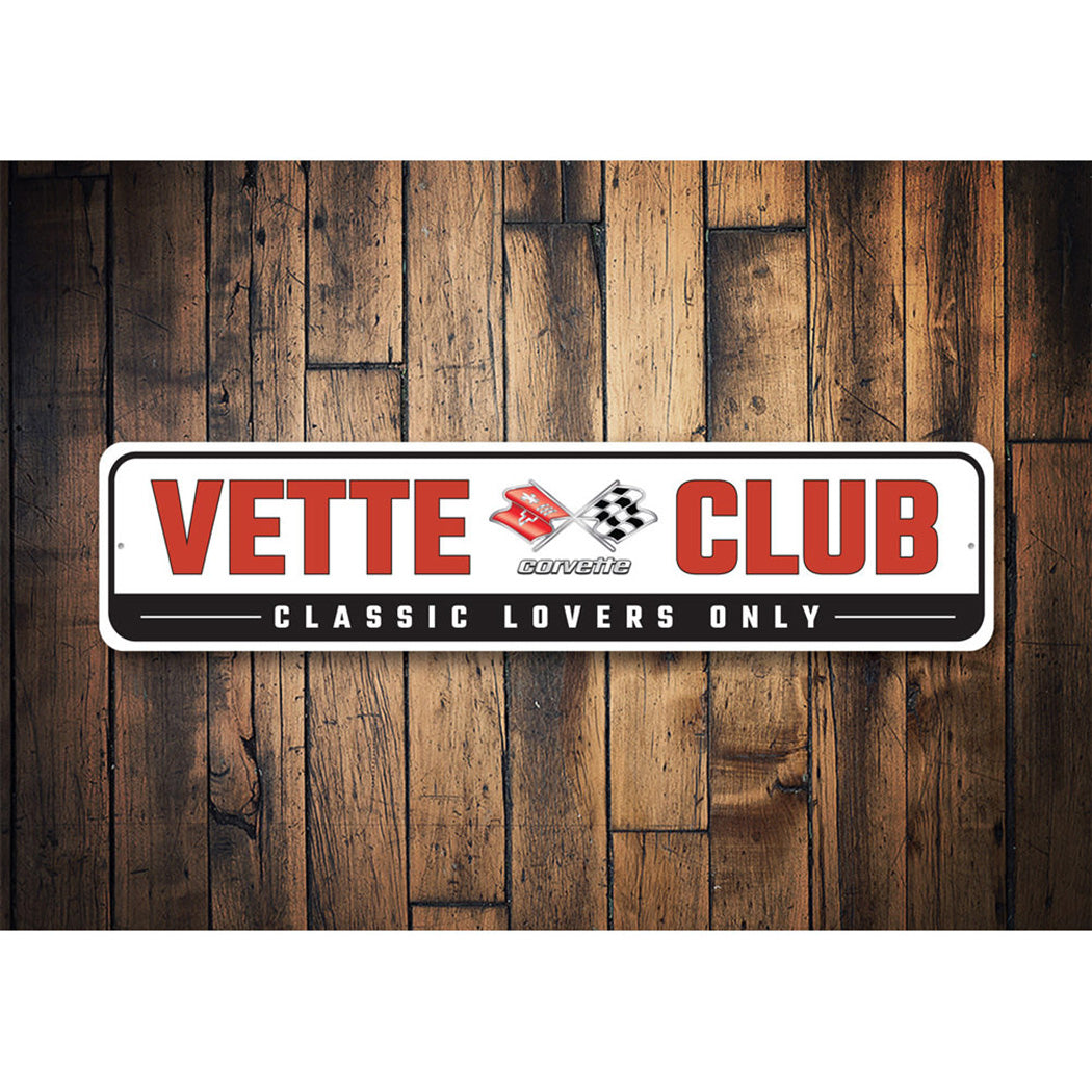 Vette Club Corvette Sign