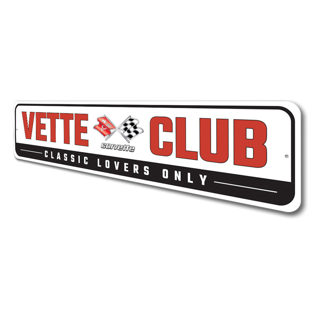 Vette Club Corvette Sign