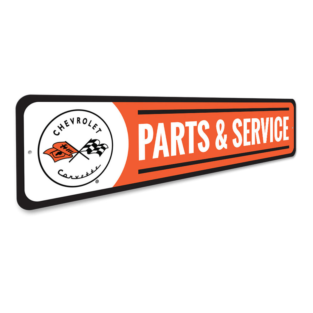 Corvette Parts and Service Sign