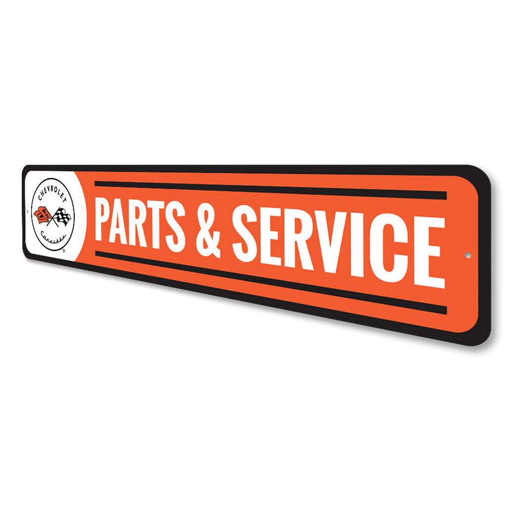 Corvette Parts and Service Sign