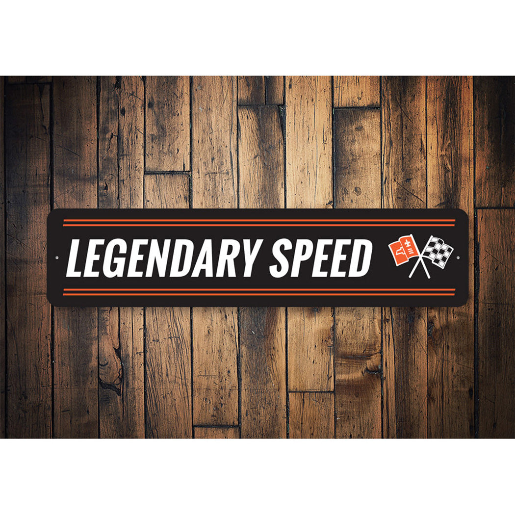 Legendary Speed Chevy Corvette Sign