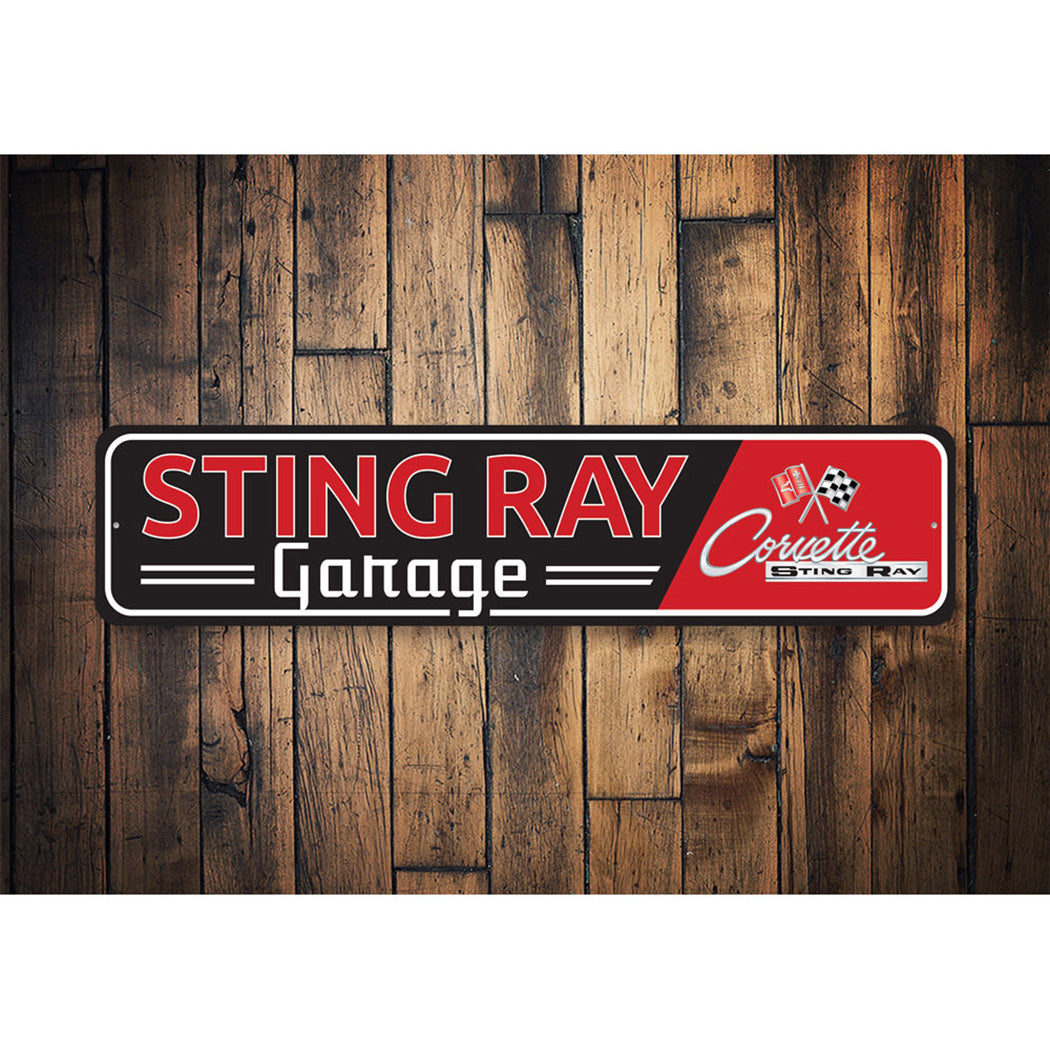 Sting Ray Corvette Sign