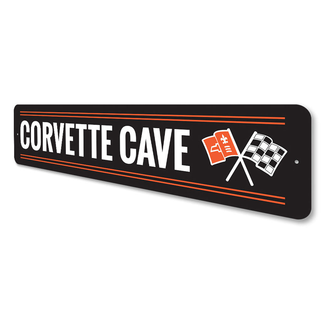Corvette Cave Chevy Sign