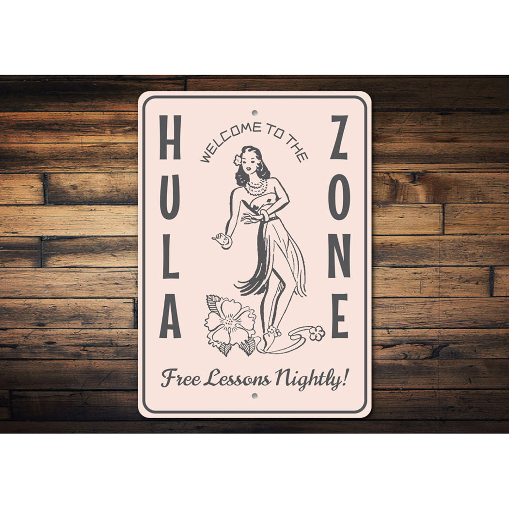 Hula Zone Sign