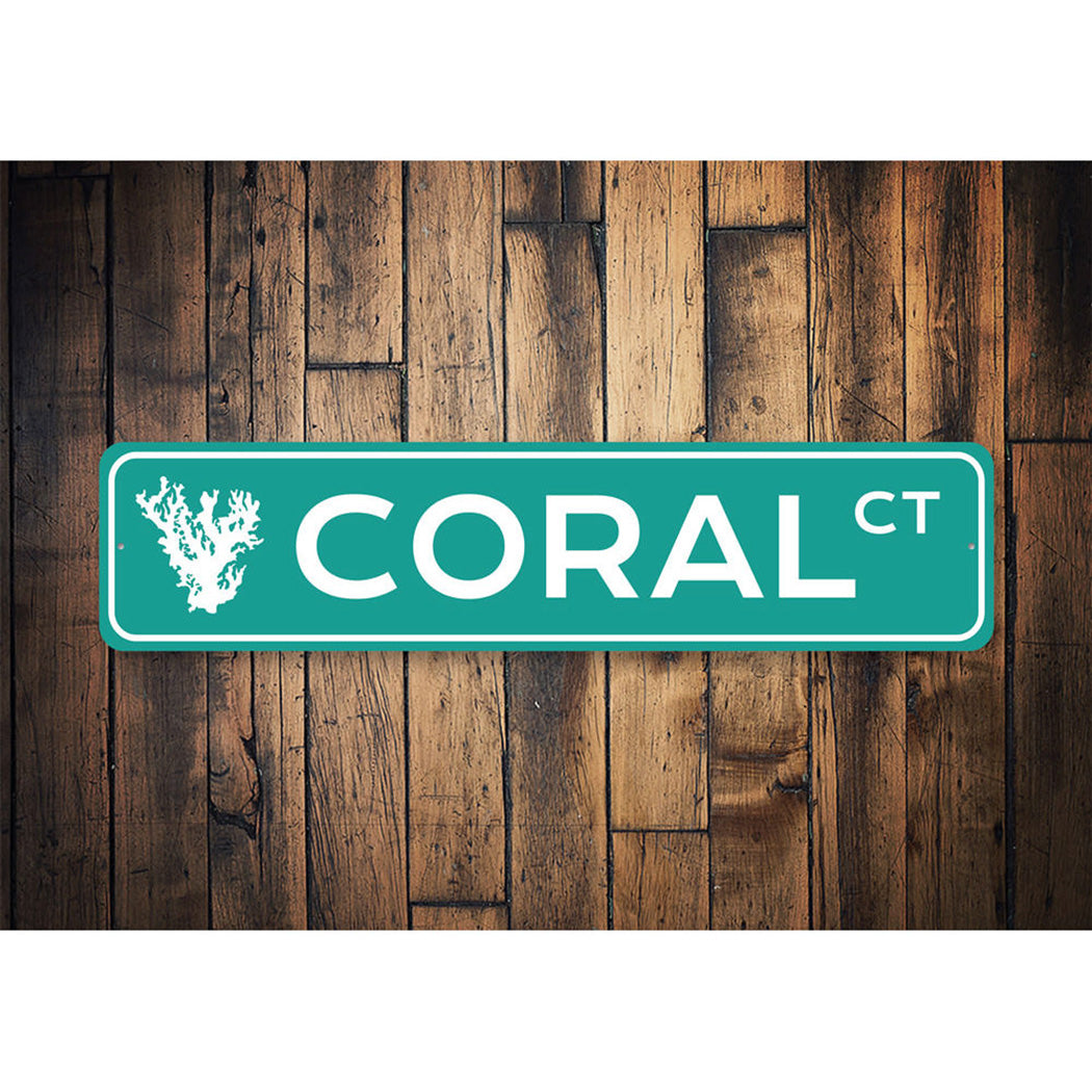 Coral Beach Street Sign