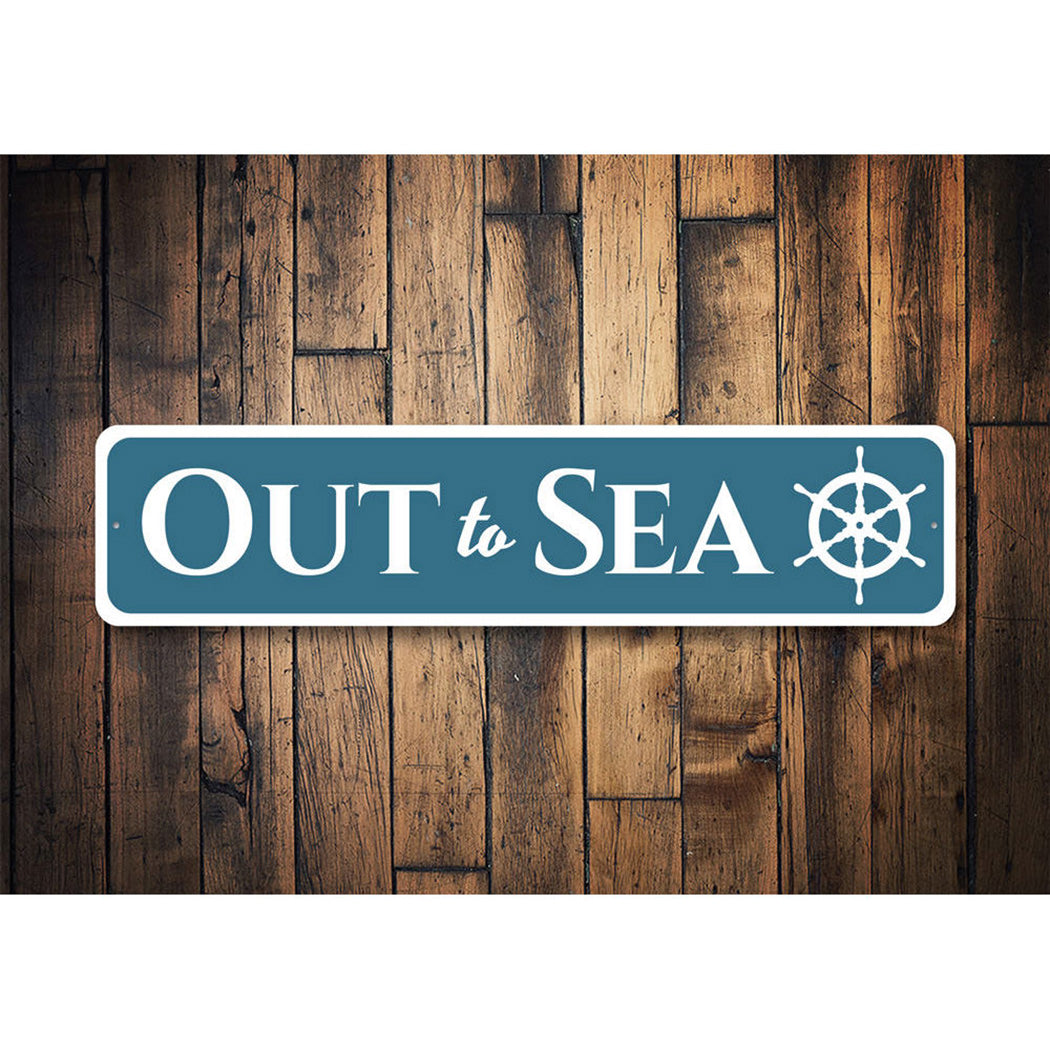 Out to Sea Boathouse Sign