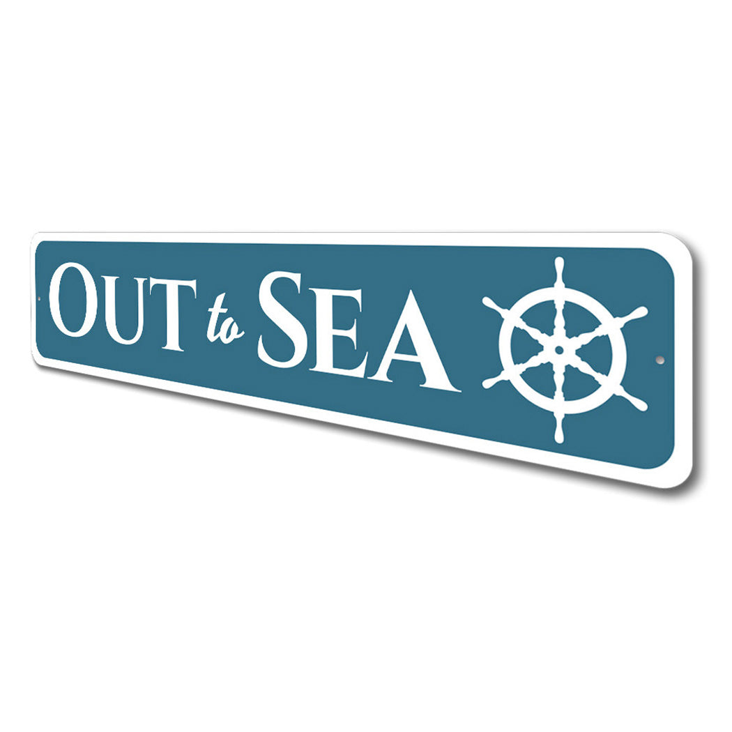 Out to Sea Boathouse Sign