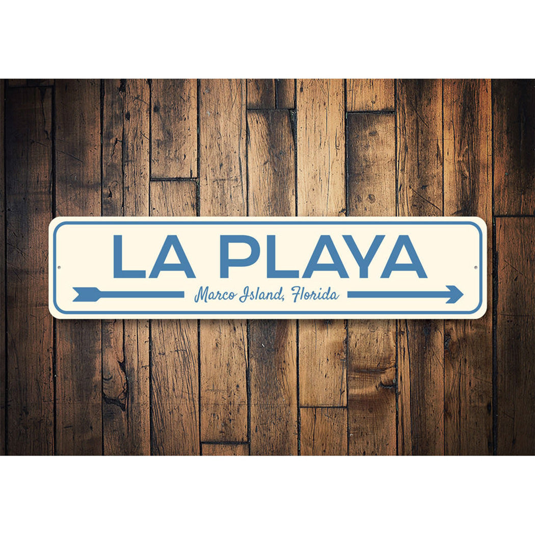 La Playa Beach Sign