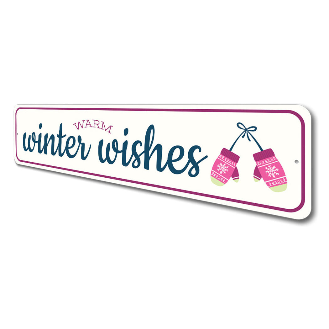 Warm Winter Wishes Sign
