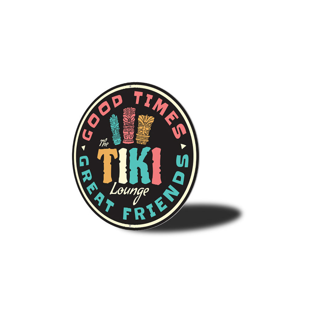 The Tiki Lounge Metal Sign