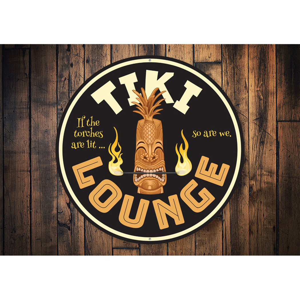 Tiki Lounge Decorative Sign