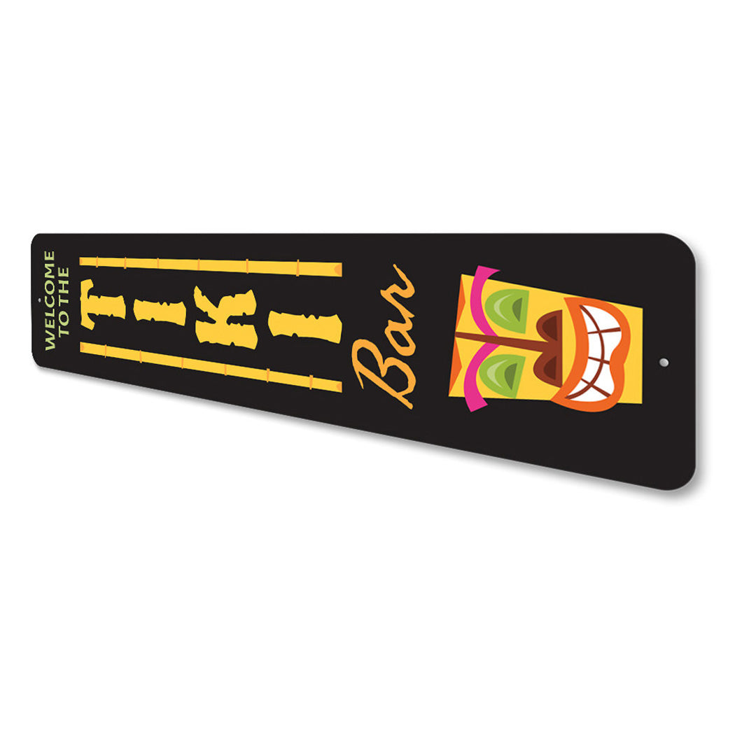 Vertical Tiki Bar Sign