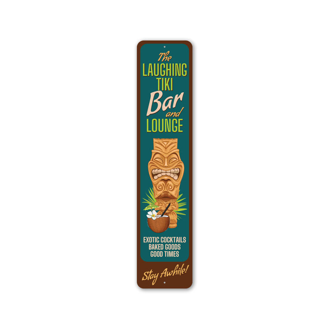 The Tiki Bar and Lounge Metal Sign