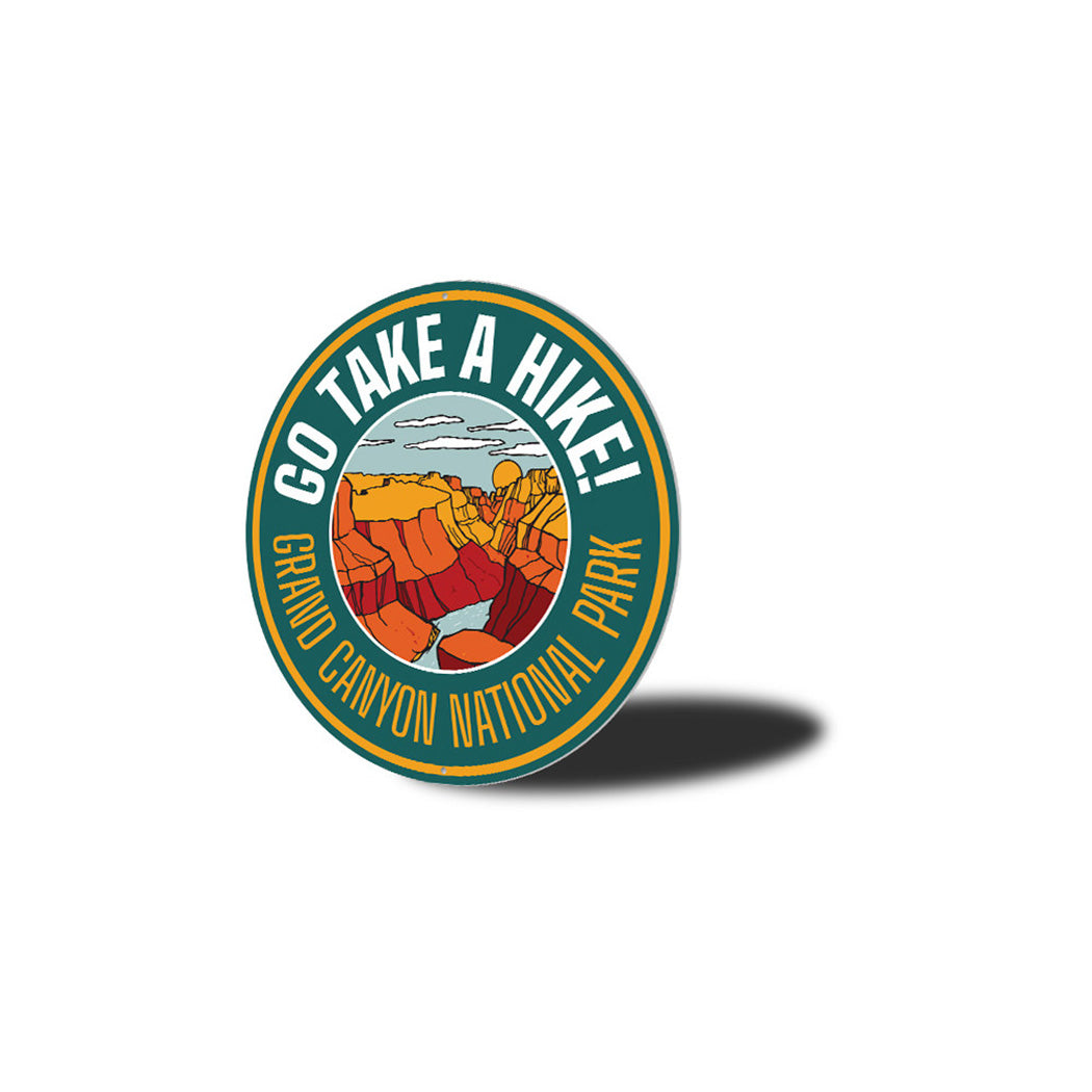 Go Take a Hike Park Metal Sign