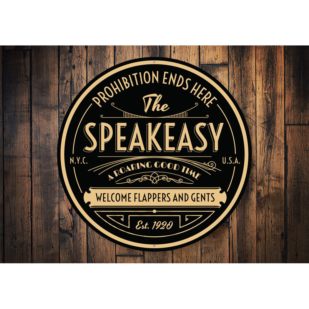 The Speakeasy Bar Sign