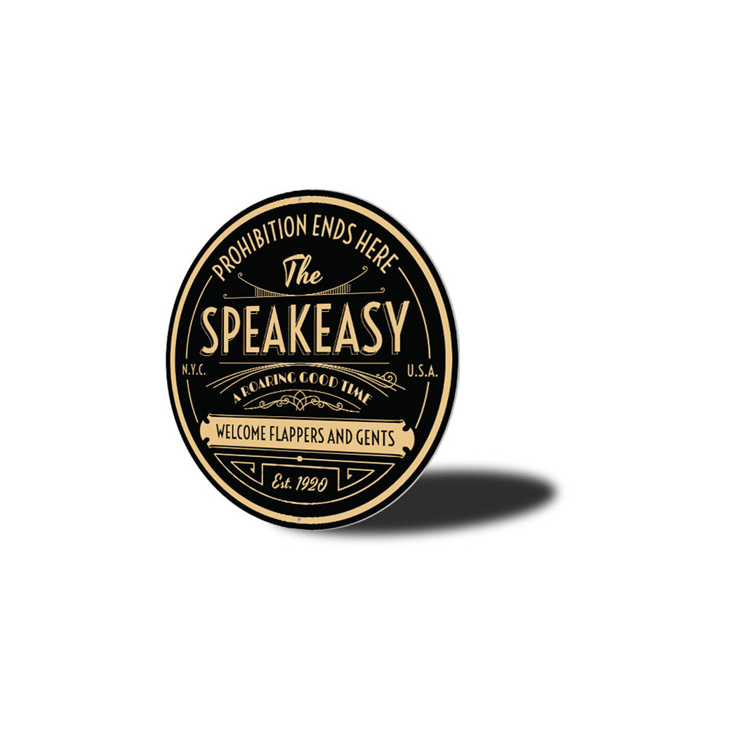 The Speakeasy Bar Metal Sign