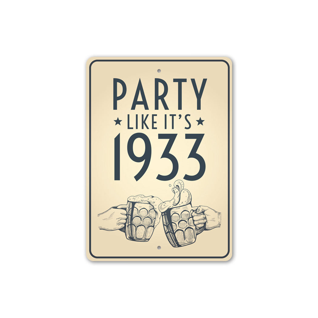 Party Like It's 1933 Beer Sign