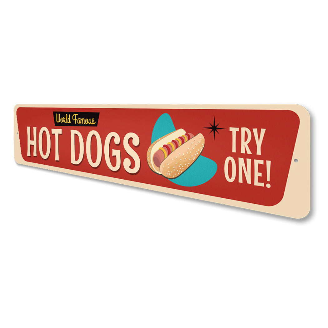Retro Hot Dog Sign