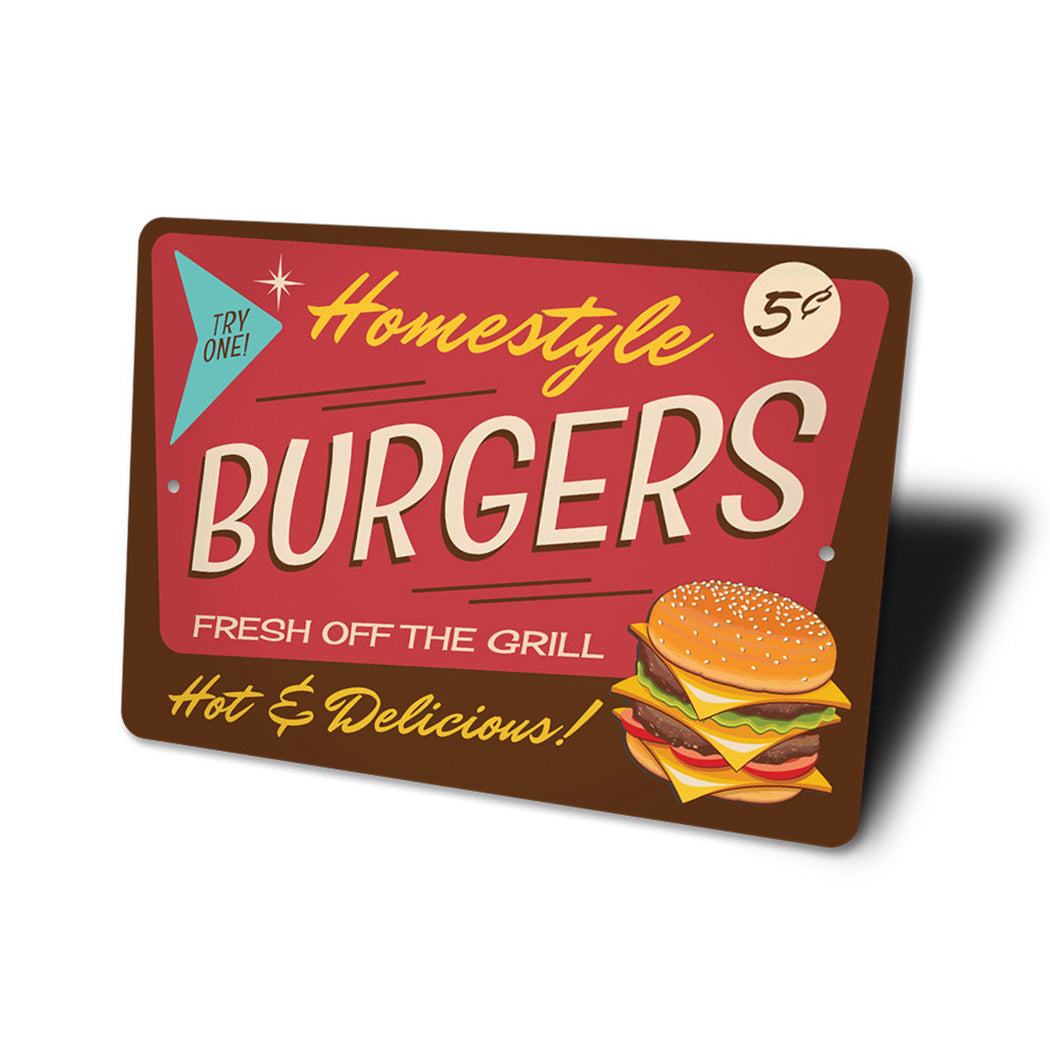 Homestyle Burgers Sign