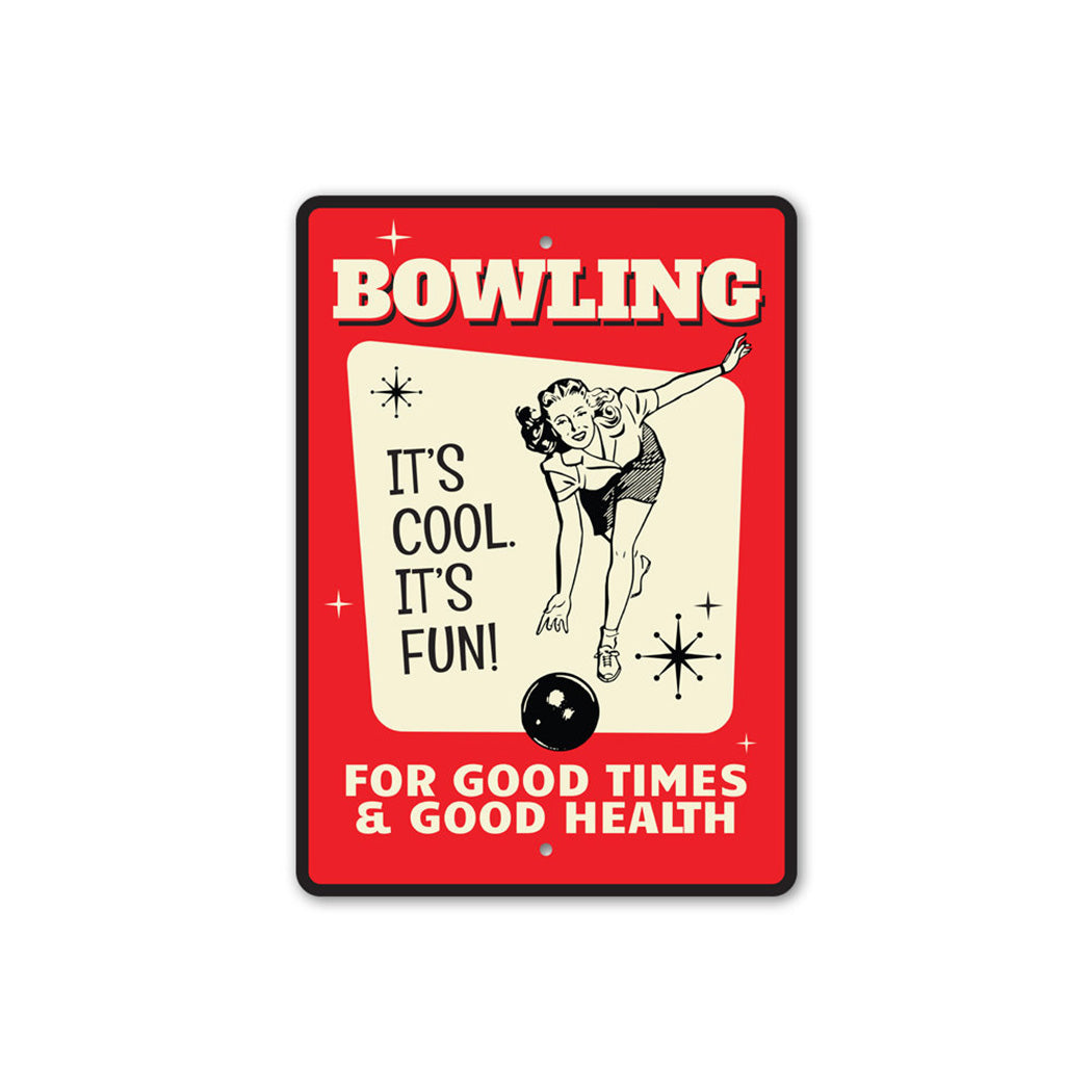 Retro Bowling Sign