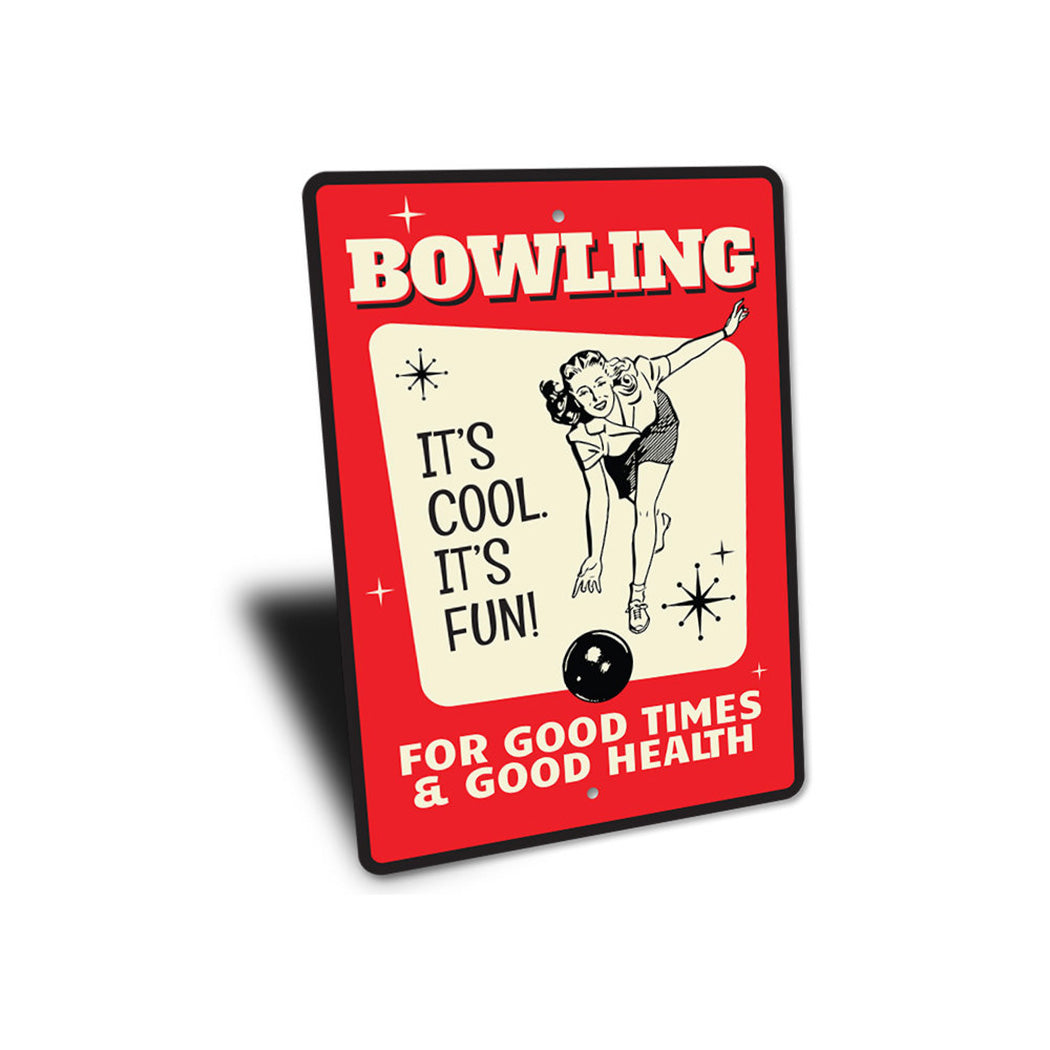 Retro Bowling Sign