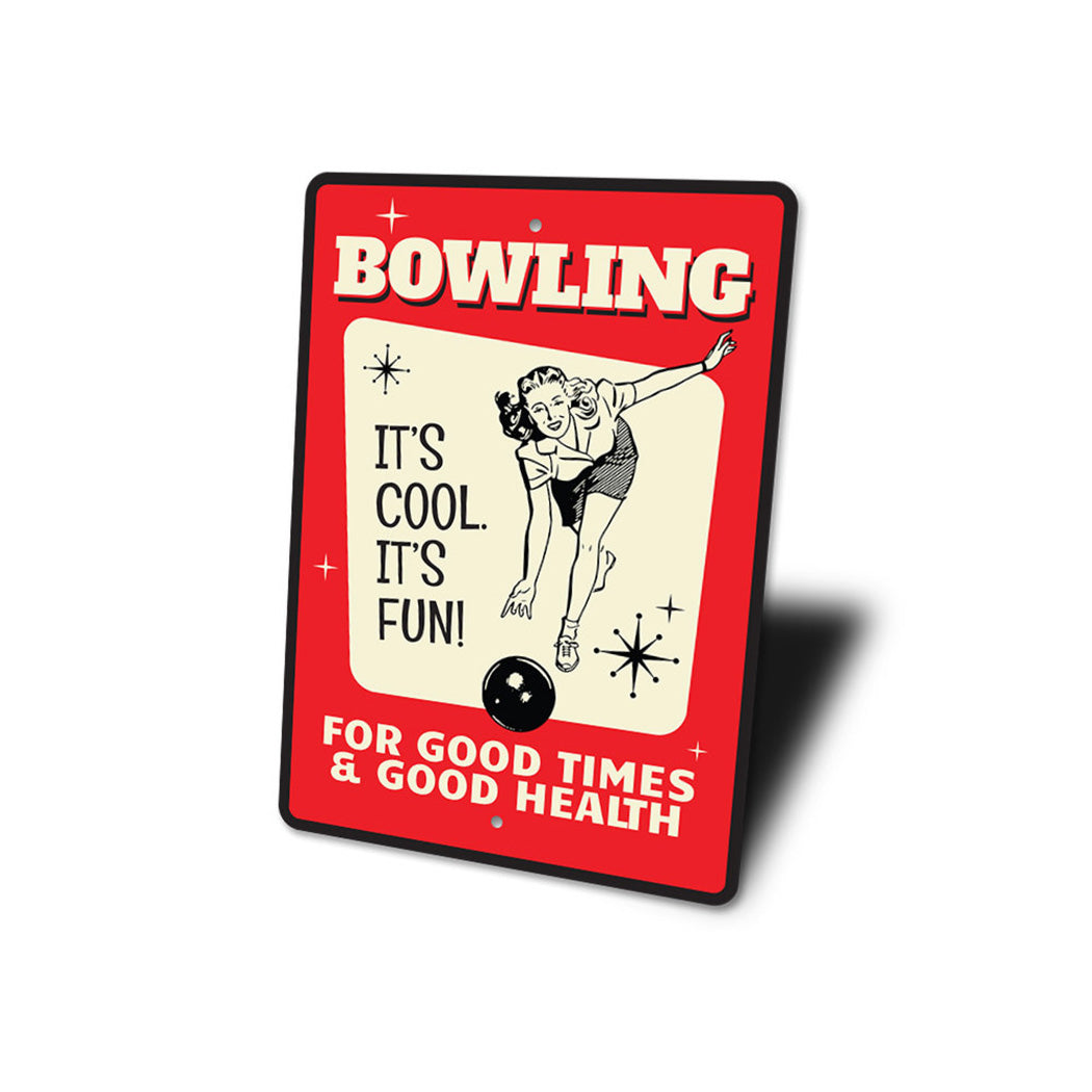 Retro Bowling Sign