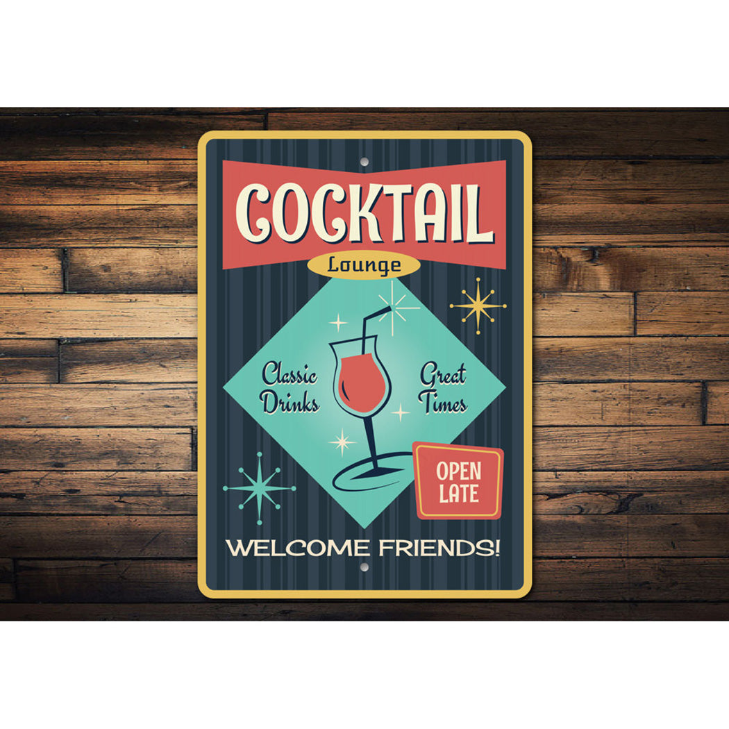 Vintage Cocktail Lounge Sign